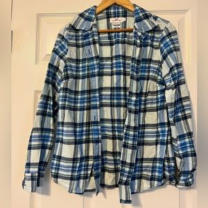 Vineyard Vines blue plaid long sleeve shirt
